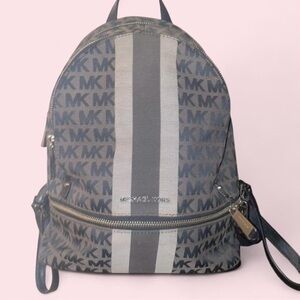 Michael Kors Monogram Stripe Backpack